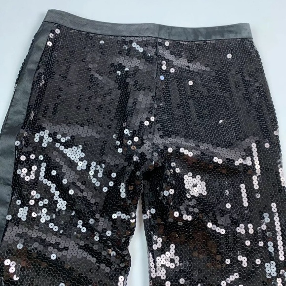 BXBGMaxazria Sequined Tuxedo Pants RARE - Picture 2 of 8